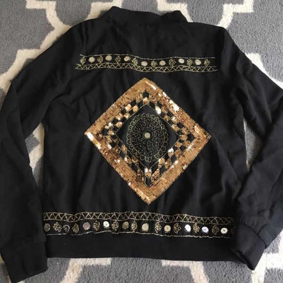 Missguided black bomber jacket - Picture 3 of 5